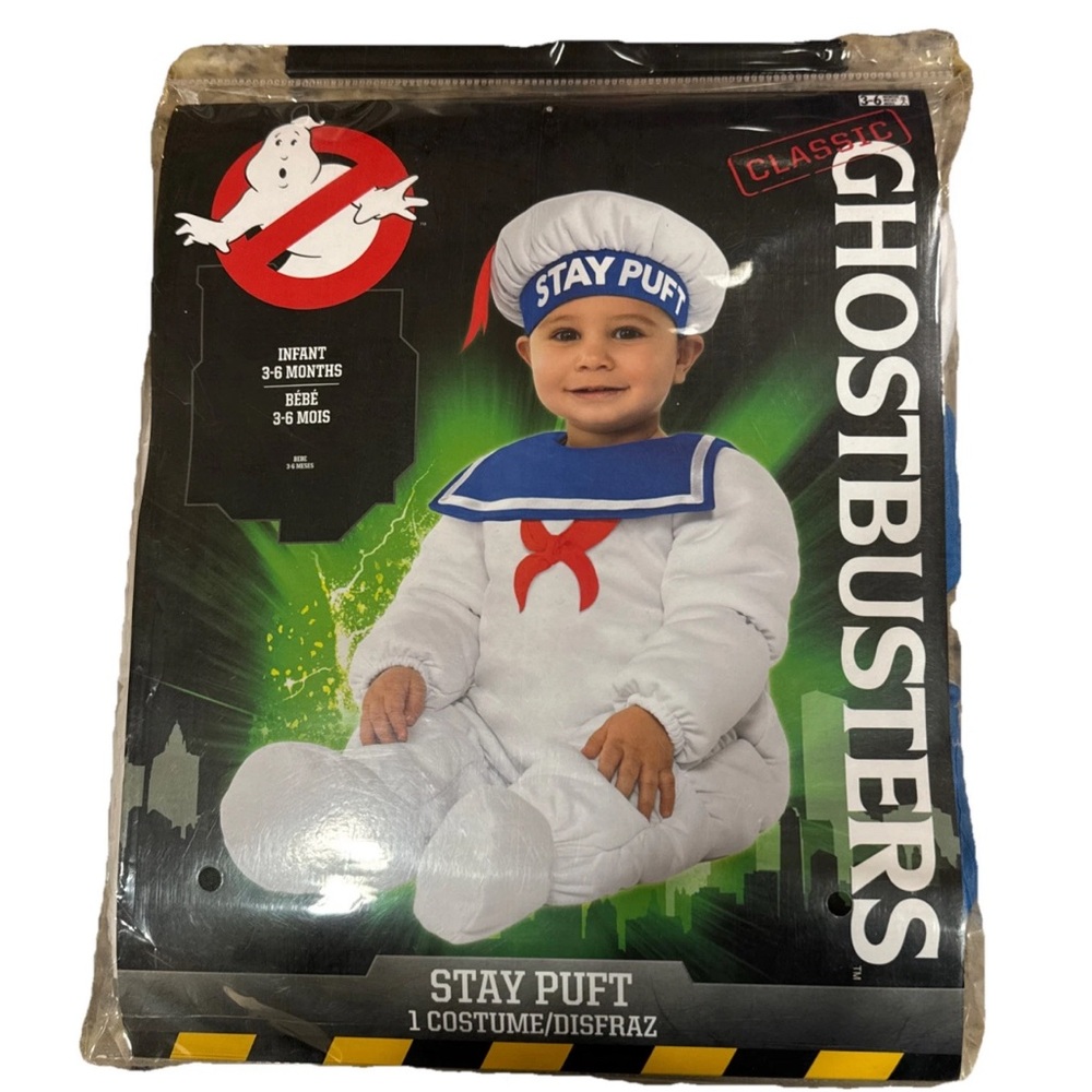 Ghostbusters Stay Puft Marshmallow Halloween Costume Infant Baby 3-6 Months New